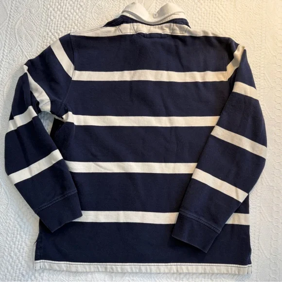**SOLD** Polo Ralph Lauren Long Sleeve Rugby Shirt Fleece Lined Size L - Picture 2 of 6